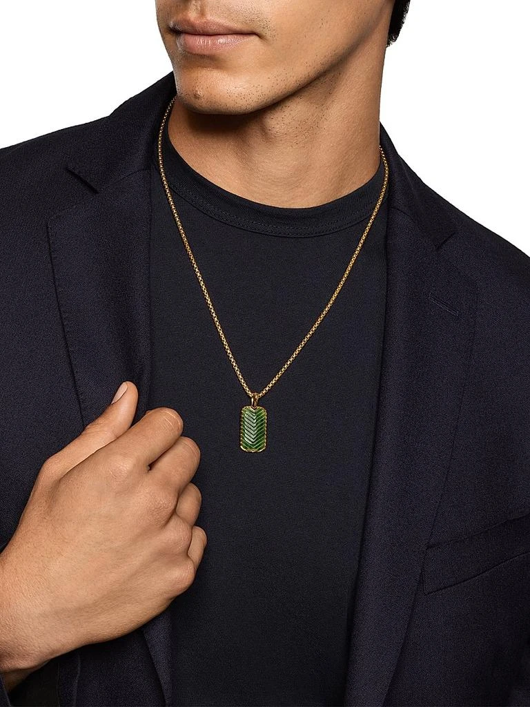 David Yurman Chevron Tag in 18K Yellow Gold 2