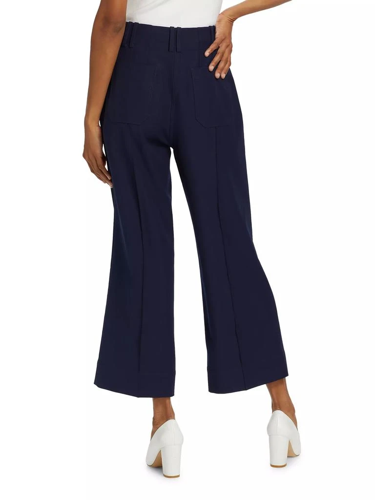 Tahari Brigid Pintuck Culotte Pants 5