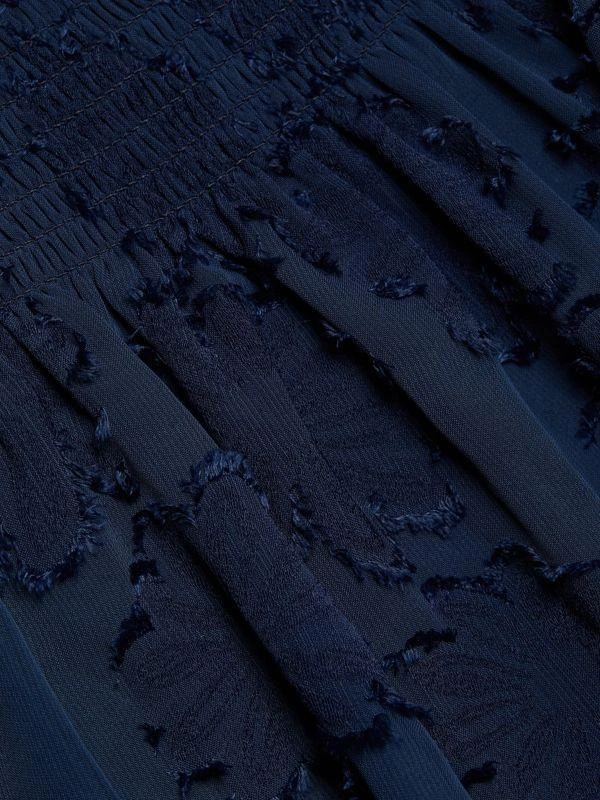 Ramy Brook Hester Floral Smocked Halter Minidress 4