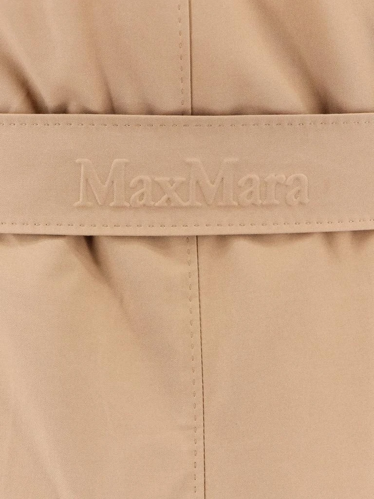 MAX MARA THE CUBE Cotton blend c trench with leather buckles 5