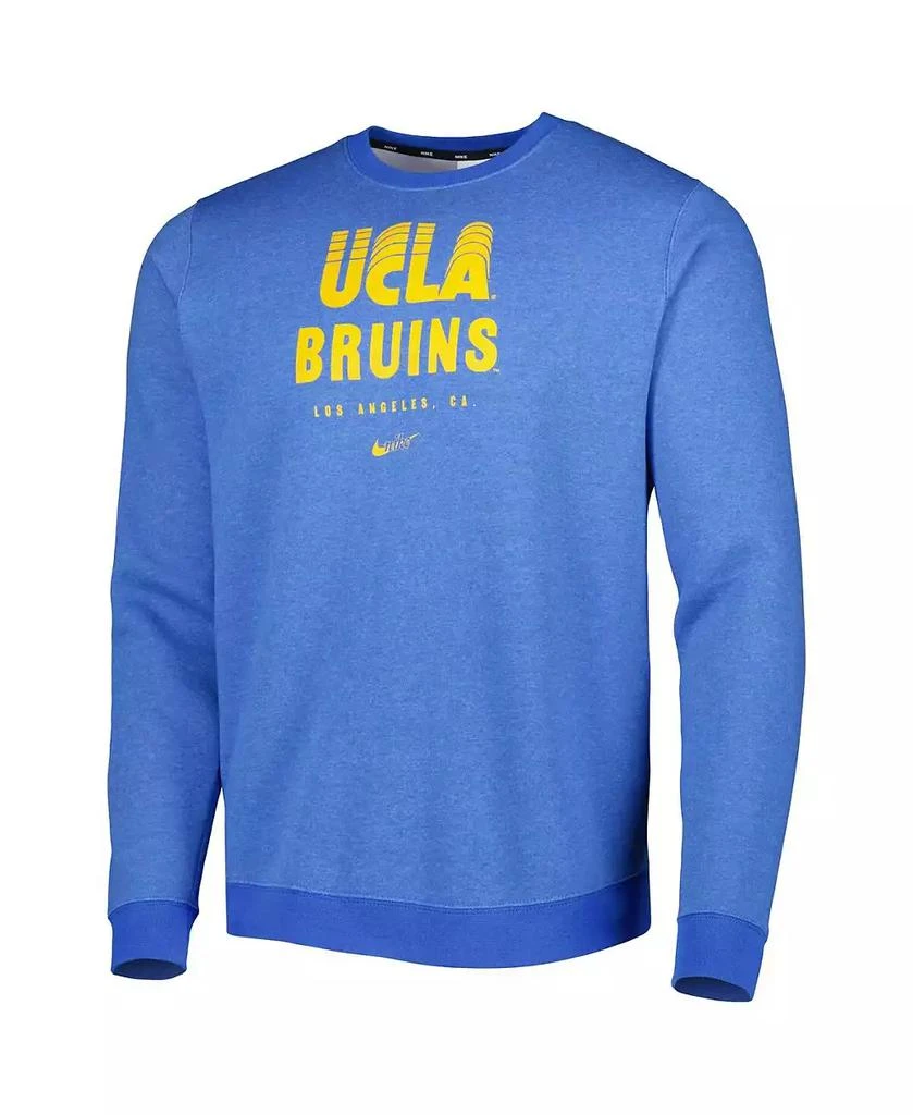 NIKE Men's Blue UCLA Bruins Vault Stack Club Fleece Pullover Sweatshirt 3