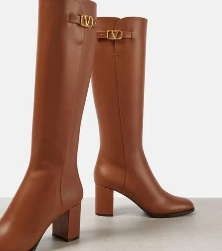 Valentino Vlogo Signature leather knee-high boots 6