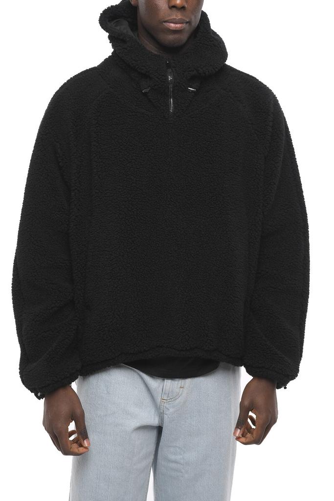 424 Embroidered Logo Teddy Hoodie