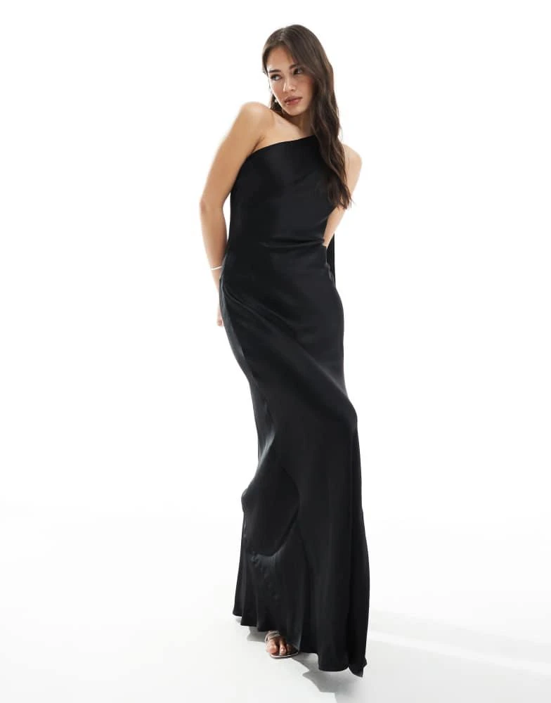 long bell sleeve black dress Sloane Scarf Maxi Dress – honey