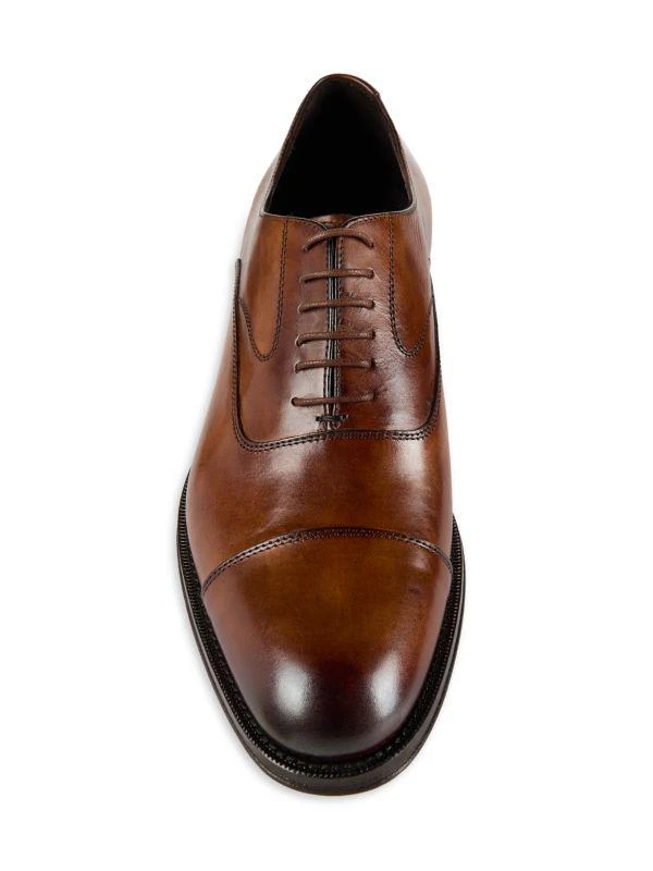 Saks Fifth Avenue Cap Toe Leather Oxford Shoes 5