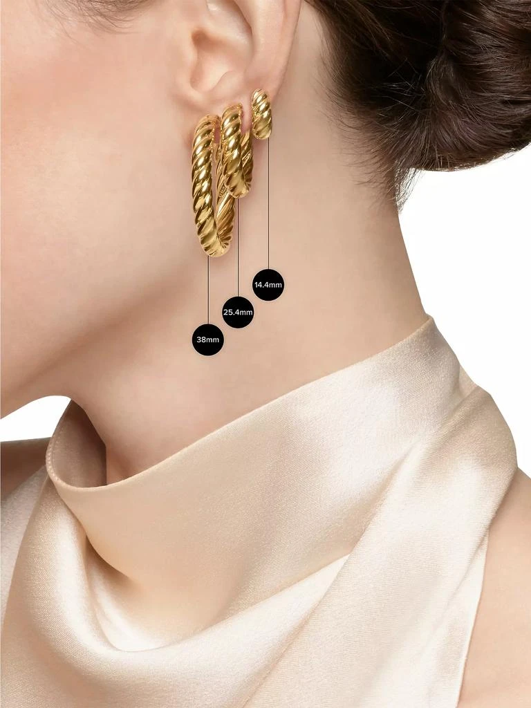 David Yurman Cable Classics Hoop Earrings 3