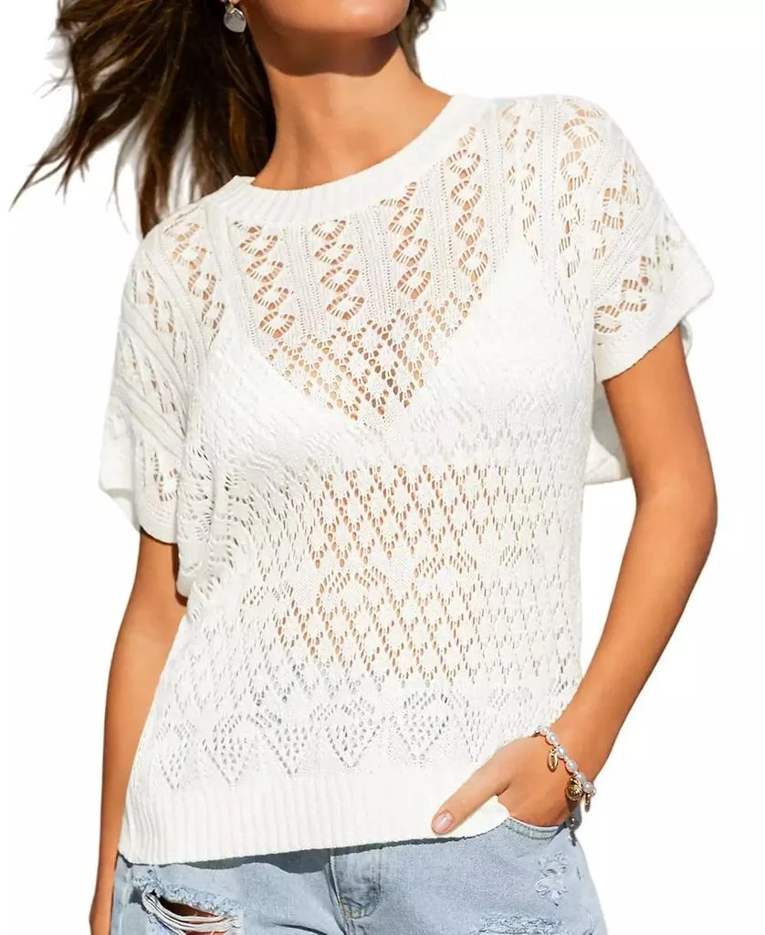 Cupshe Women
s Entangled Beige Cover-Up Top