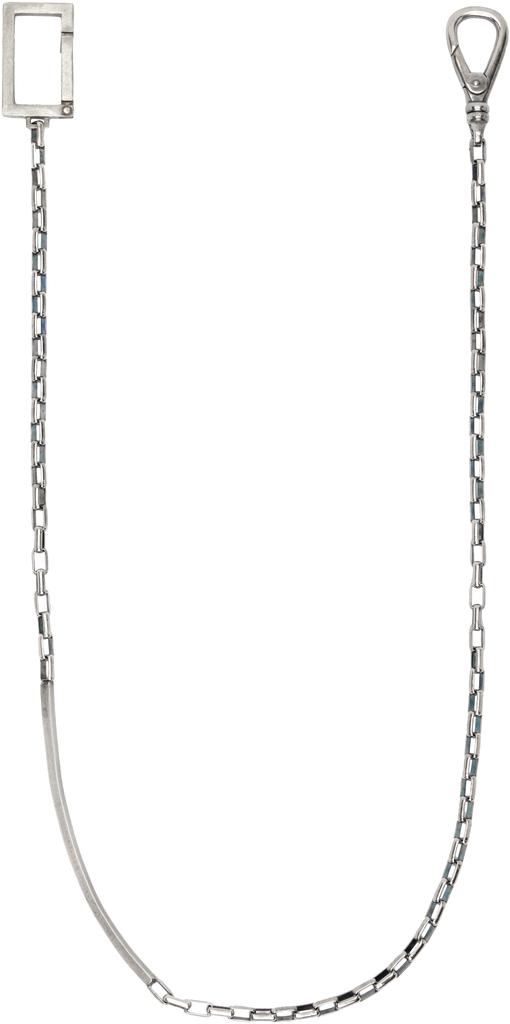 Title of Work Silver Medium Box Link Wallet 002 Keychain