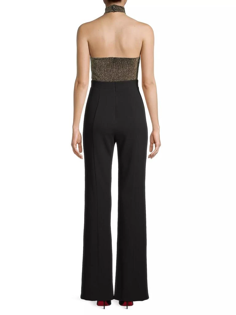 Black Halo Genesis Halterneck Straight-Leg Jumpsuit 5