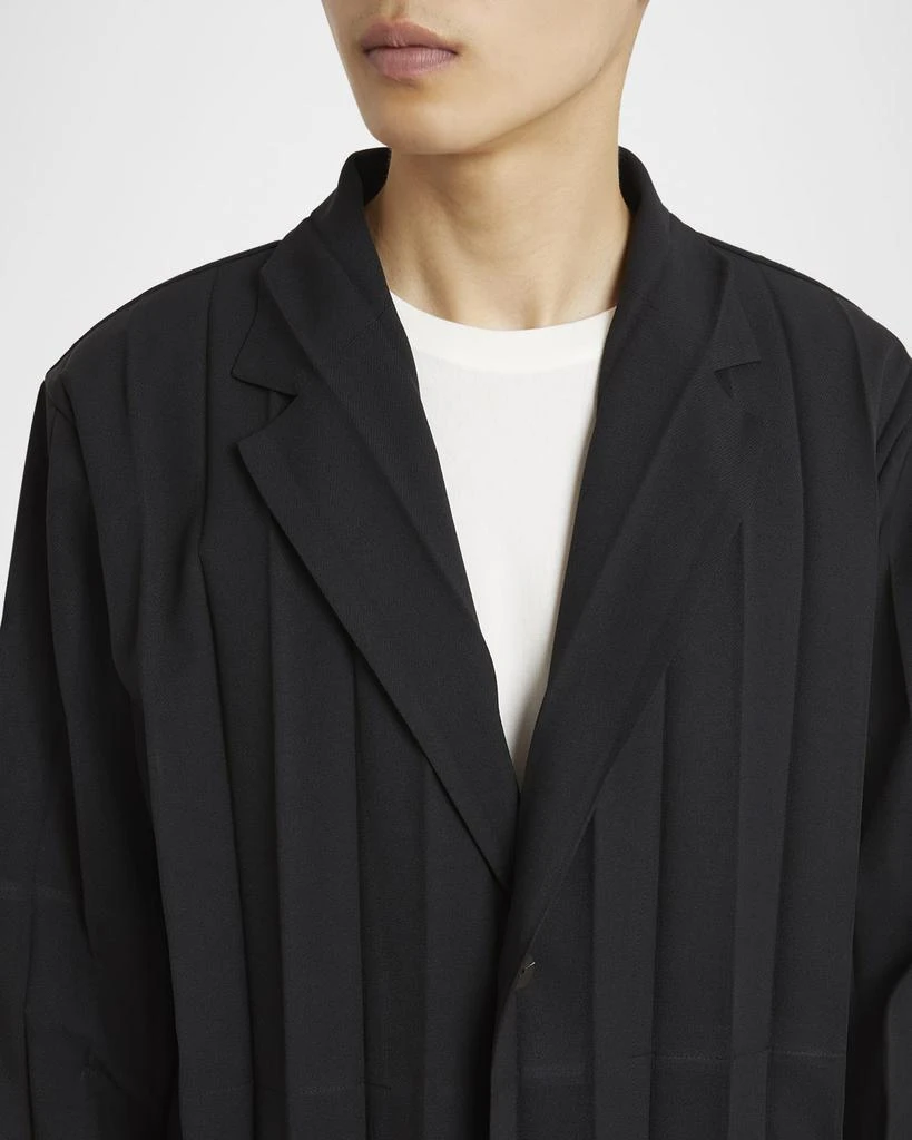 Homme Plisse Issey Miyake Men's Edge Pleated Sport Coat 7