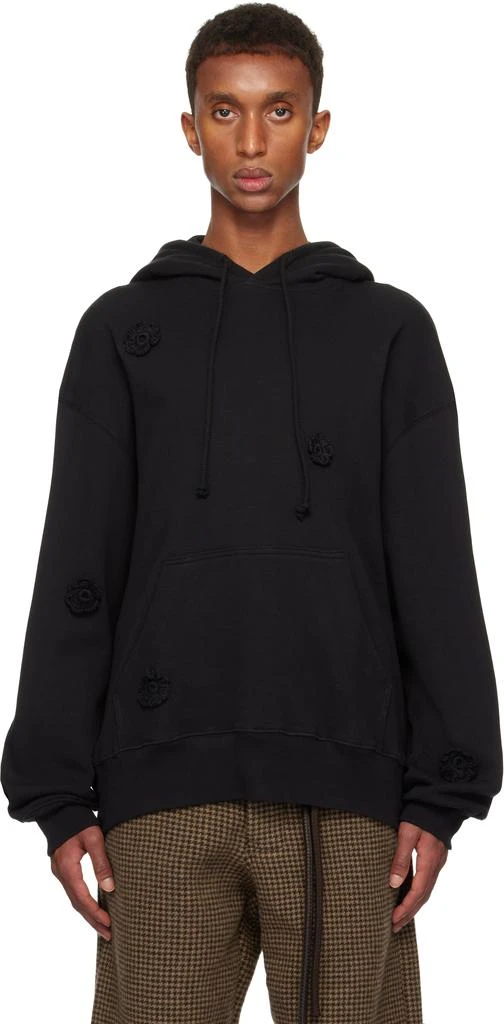 Song for the Mute Black Daisy Gym Hoodie 1