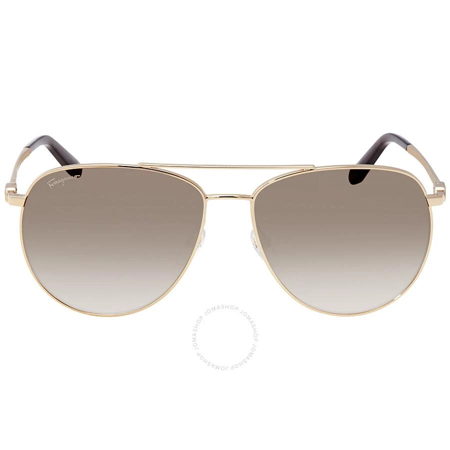 Salvatore Ferragamo Grey Gradient Pilot Sunglasses SF157S 717 60 2