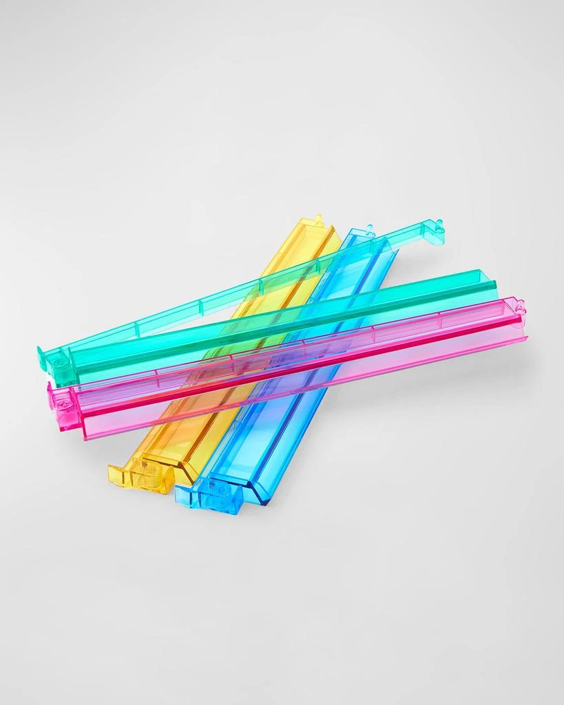 OH MY MAHJONG Multicolor Racks & Pushers, Set of 4 1