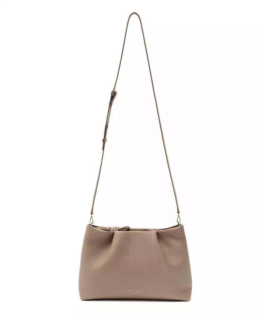 Esin Akan Midi Mayfair Leather Clutch Crossbody Bag