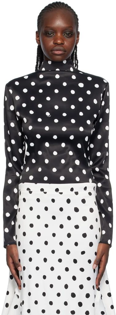 Marni Black Polka Dot Turtleneck 1
