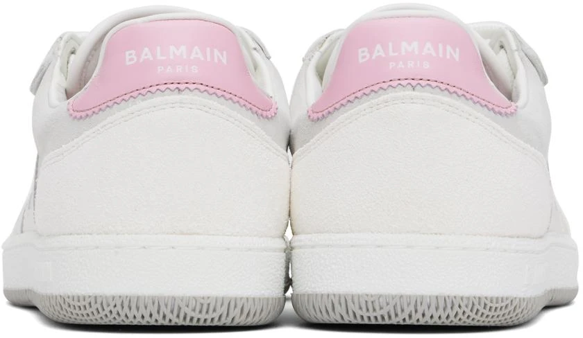 Balmain Pink & Off-White Swan Sneakers 2
