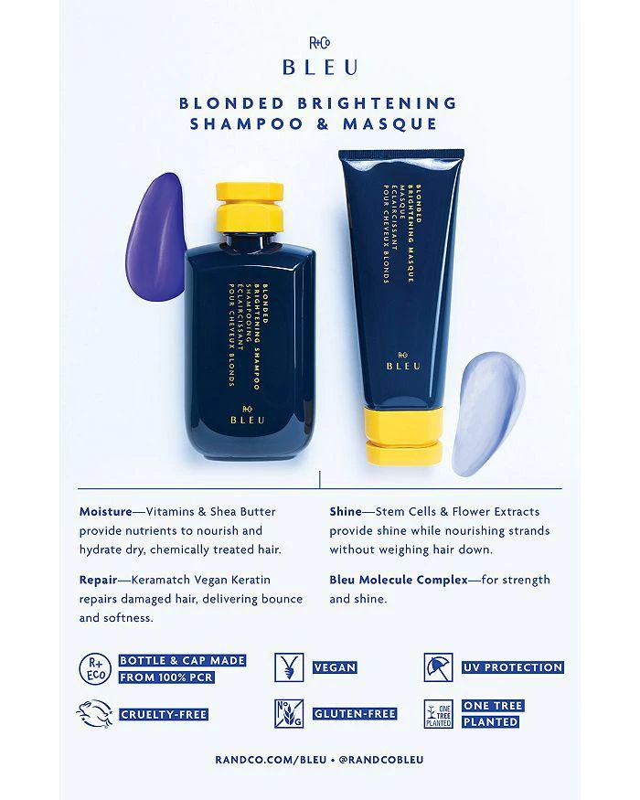 R+Co R+Co Bleu Blonded Brightening Shampoo 8.5 oz. 3
