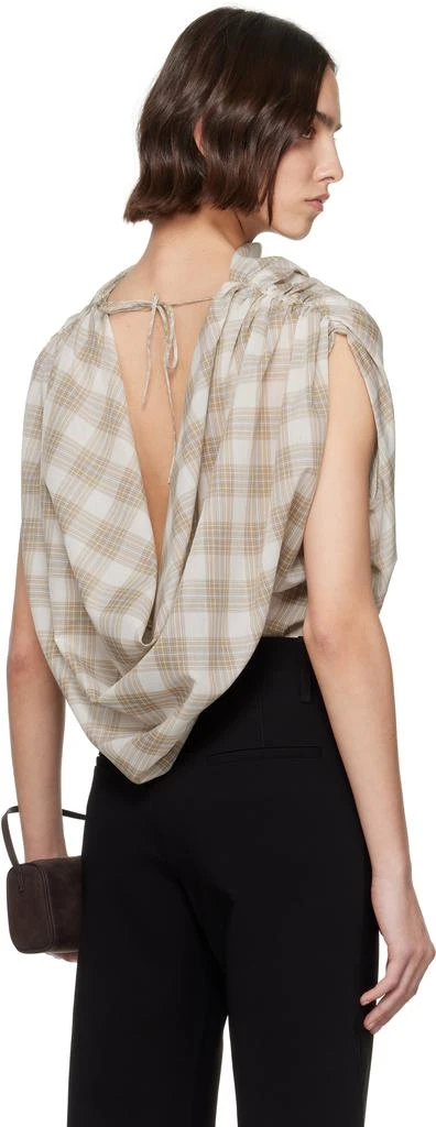 Kallmeyer Beige Naia Draped Blouse 3