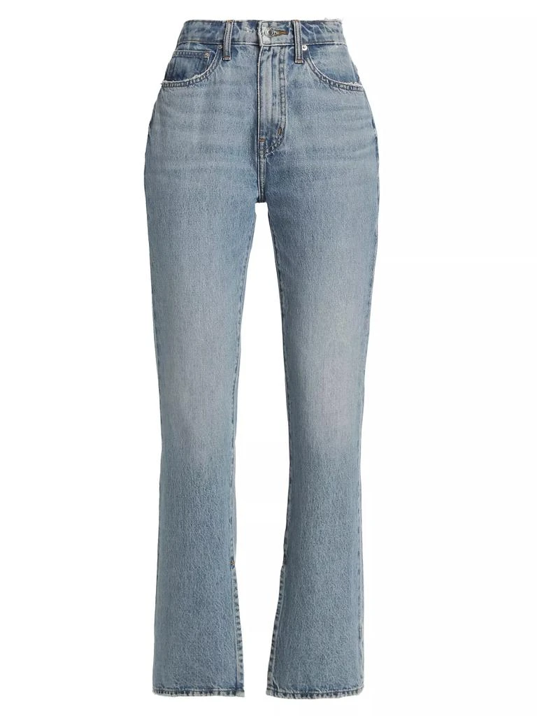 Derek Lam Frankie Split-Hem Straight-Leg Jeans 1