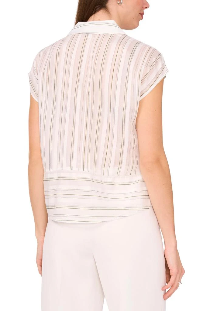 Halogen Stripe Button-Up Shirt 2