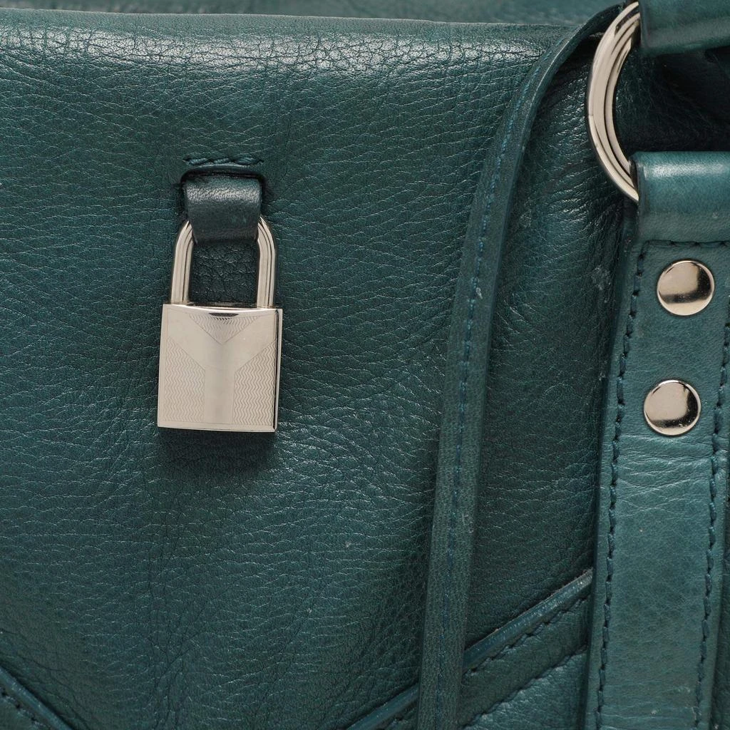 Yves Saint Laurent Yves Saint Laurent Green Leather Lover Satchel 5