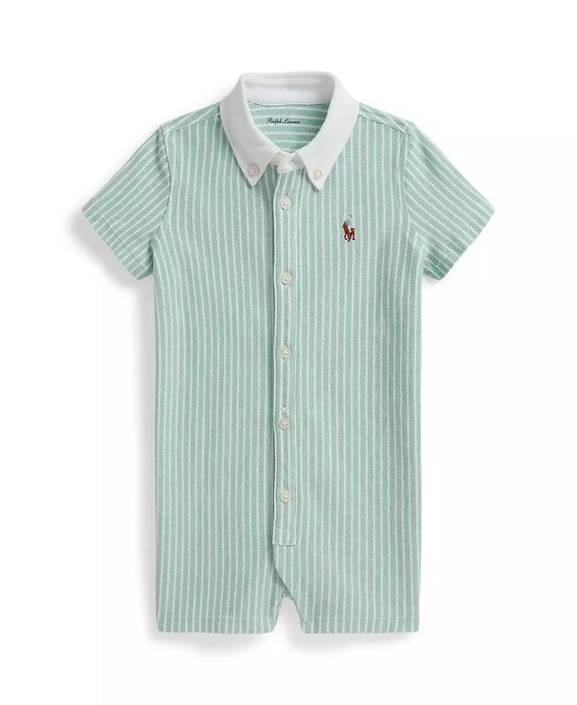 Ralph Lauren Baby Boys
 Striped Short-Sleeve Shortall