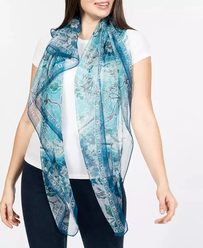 Vince Camuto Women's Paisley Floral Square Scarf 12