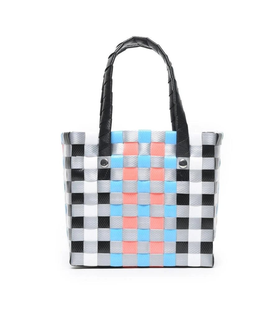 Marni Marni Kids Interwoven Designed Mini Market Basket Bag 2