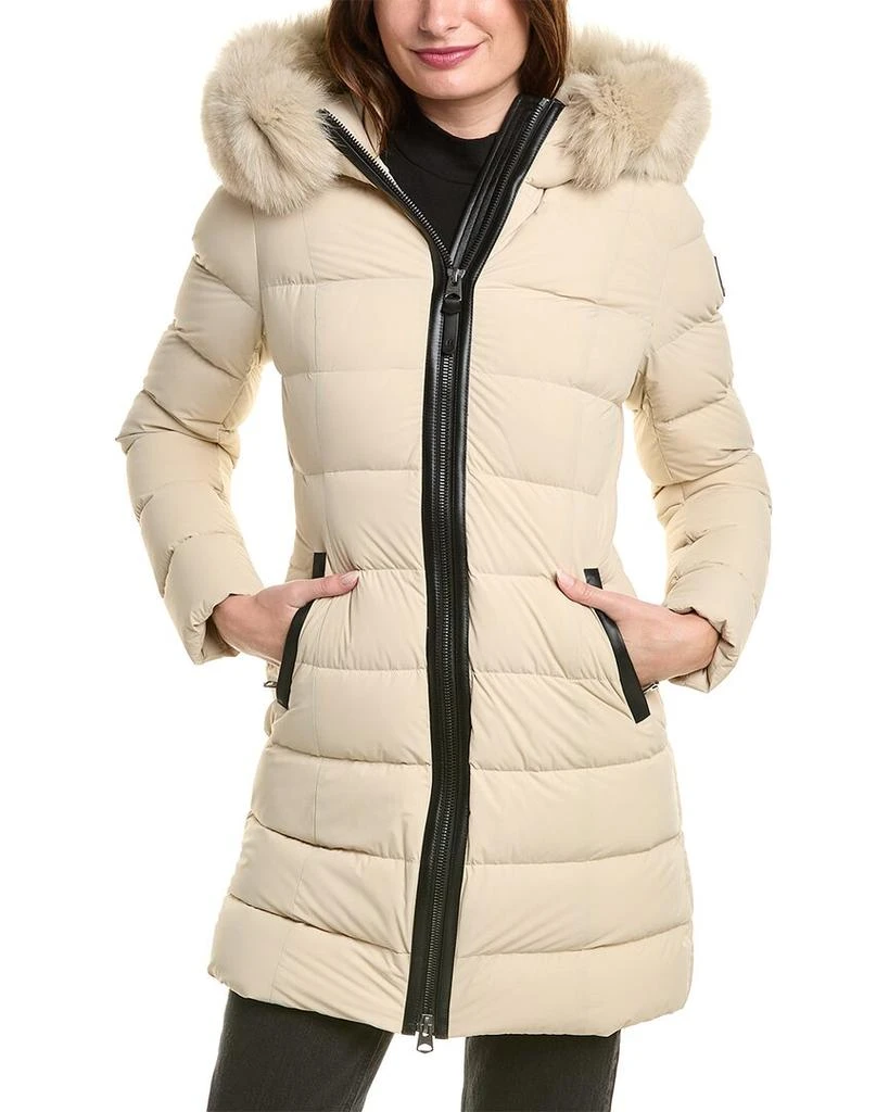Mackage Calla Leather-Trim Down Coat 3