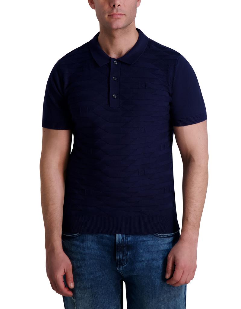 Karl Lagerfeld Paris SHORT SLEEVE KNIT POLO