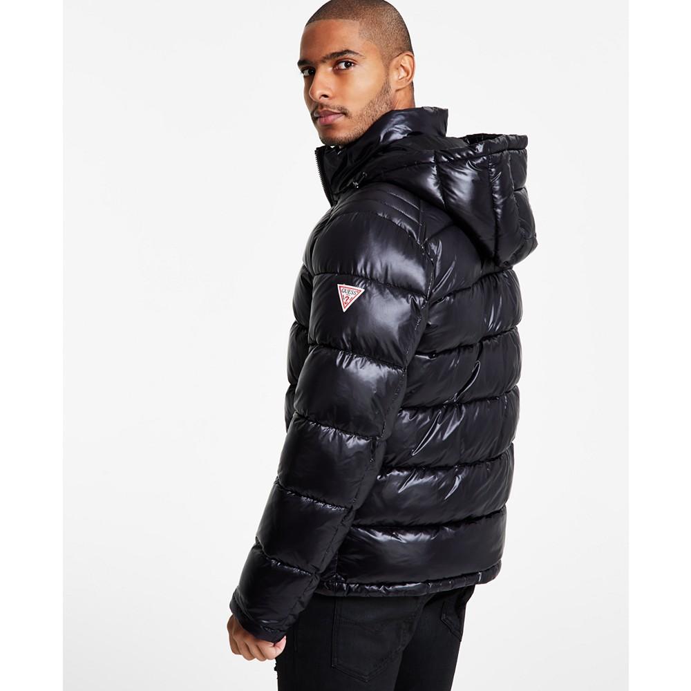 GUESS Men's Hooded Puffer Coat