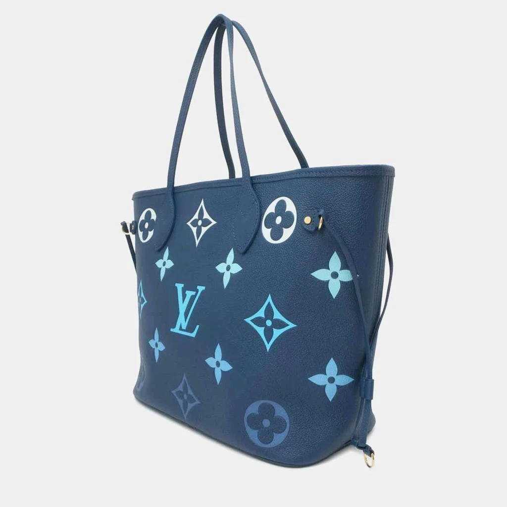 Louis Vuitton Louis Vuitton Blue Monogram Empreinte Leather Neverfull MM Tote Bag 2