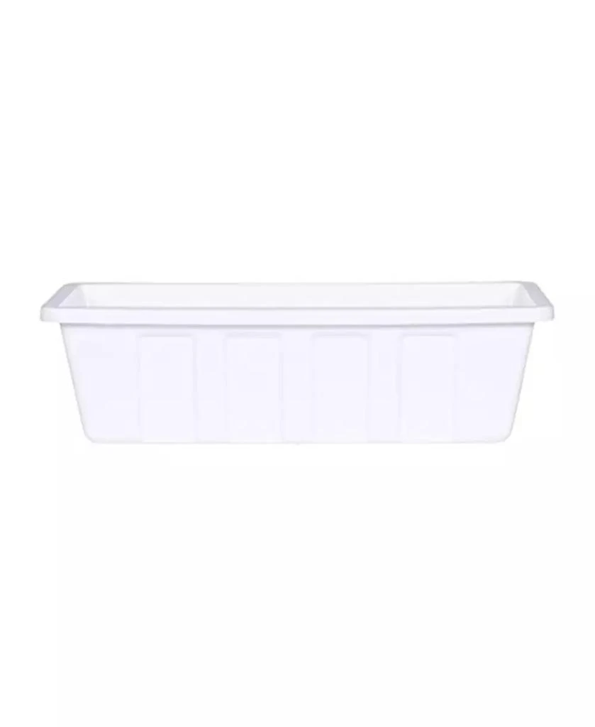 Novelty Mnftg. Polypropylene Flower Box Planter/Liner, White, 18" L