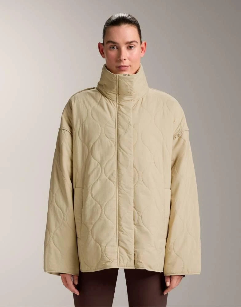 OYSHO OYSHO Waterrepellent fellex® aerogel padded jacket in beige