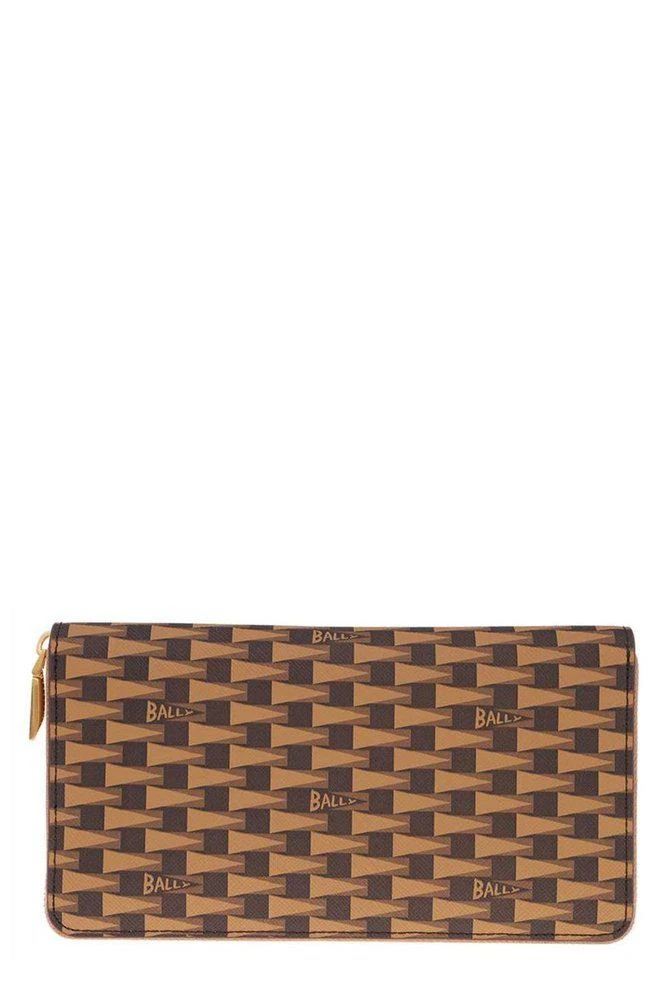 Bally Bally Pennant Printed Zipped Wallet