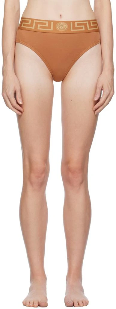 Versace Tan Greca Briefs 1