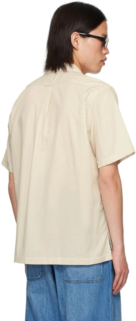 Nanamica Off-White Open Collar Shirt 3