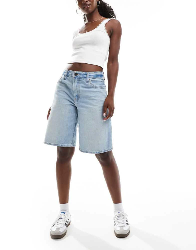 Levi's Levi's baggy dad denim jorts in light blue 1