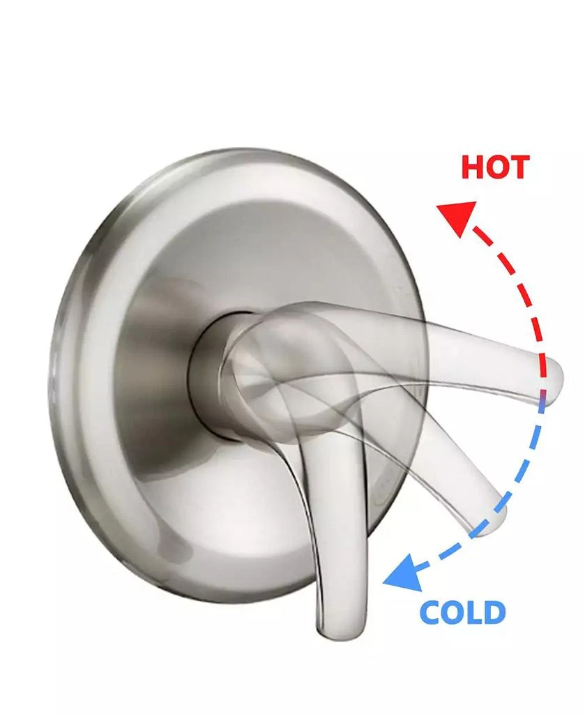 RAINSKEN Drill-Free Stainless Steel Slide Bar Combo Rain Showerhead 7-Setting Hand, Dual Shower Head Spa System (Rough-in Valve Included) 6