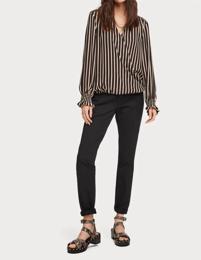 Scotch & Soda Scotch & Soda - Wrap-Over Top With Smocked Cuff 3