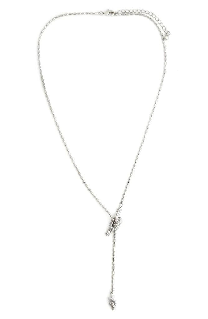 Panacea Pavé Crystal Knot Y-Necklace