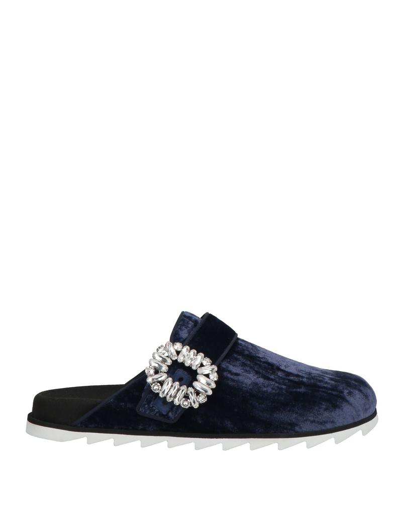 【送料 関税込】ROGER VIVIER Love 45 leather mules Love 45 leather mules in silver - Roger Vivier | Mytheresa