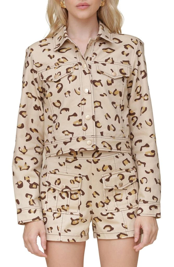 Avec Les Filles Cropped Cargo Trucker Jacket 8