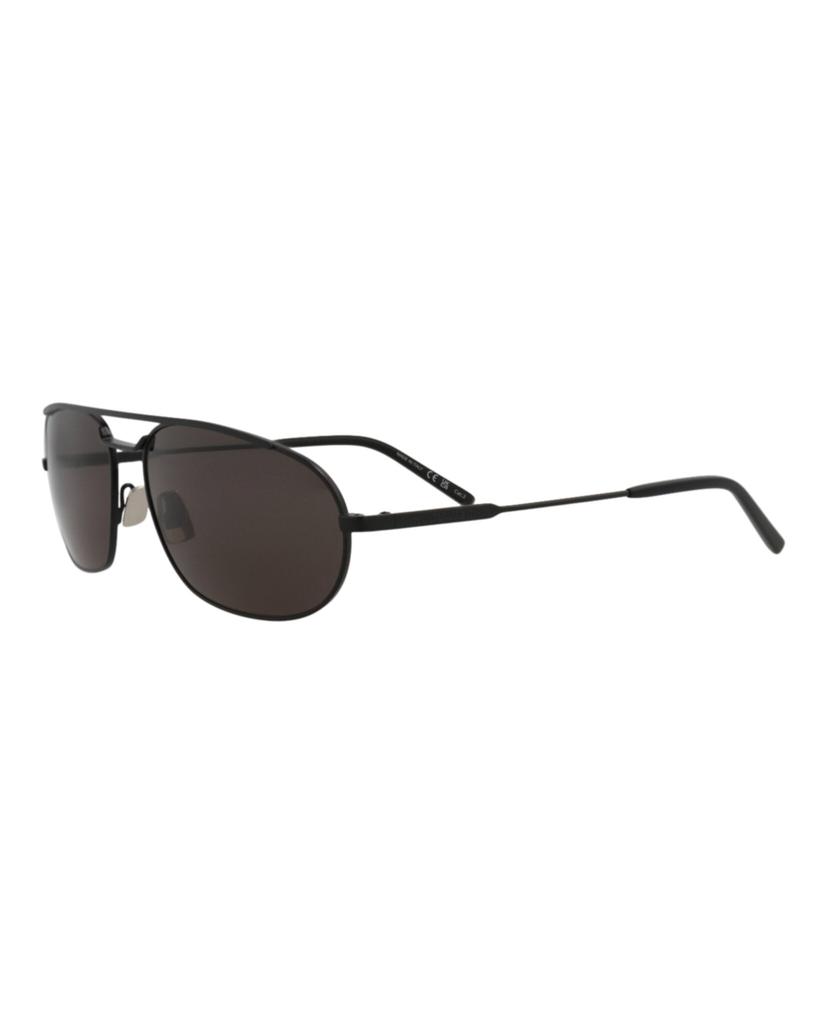 Yves Saint Laurent Round-Frame Metal Sunglasses