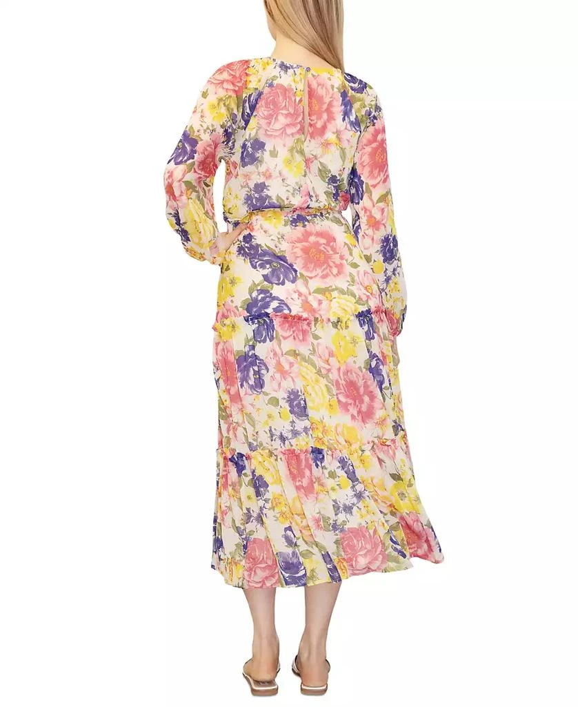 Dylan Ryan Juniors' Floral-Print Tiered Midi Dress 2