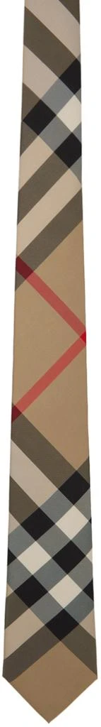 Burberry Beige Checked Tie 1