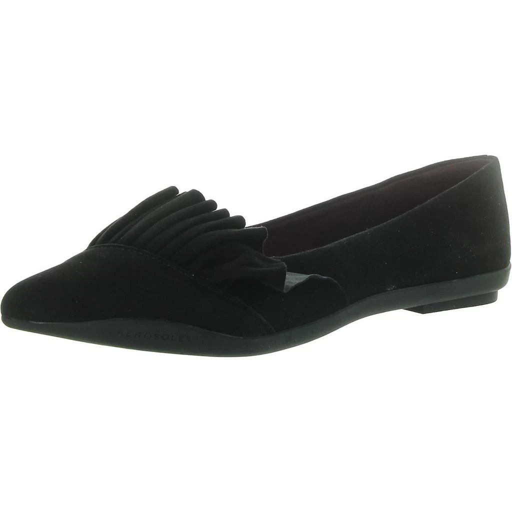 Aerosoles Dillion Womens Suede Slip-On Ballet Flats 1