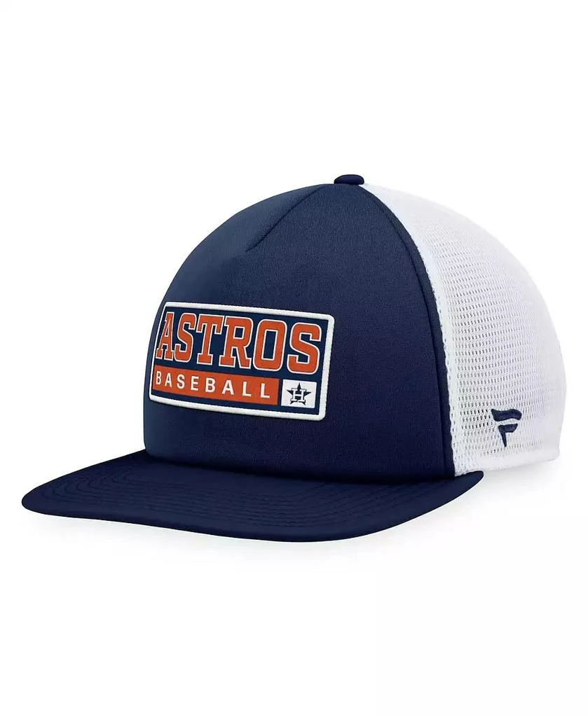 Majestic Men's Navy, White Houston Astros Foam Trucker Snapback Hat 1