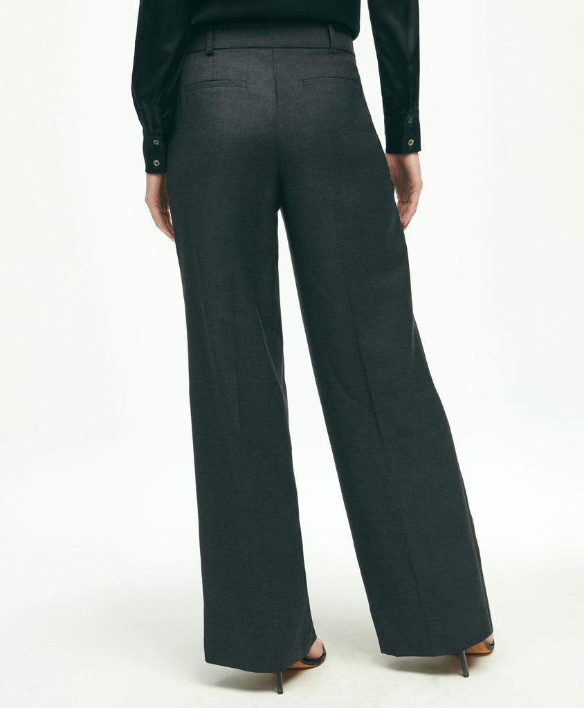 Brooks Brothers Wool Cashmere Wide Leg Trousers