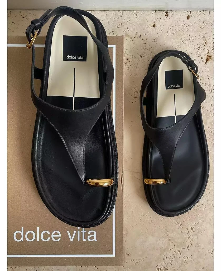Dolce Vita Women's Stefan Toe Ring Thong Jewelry Footbed Flat Sandals 13
